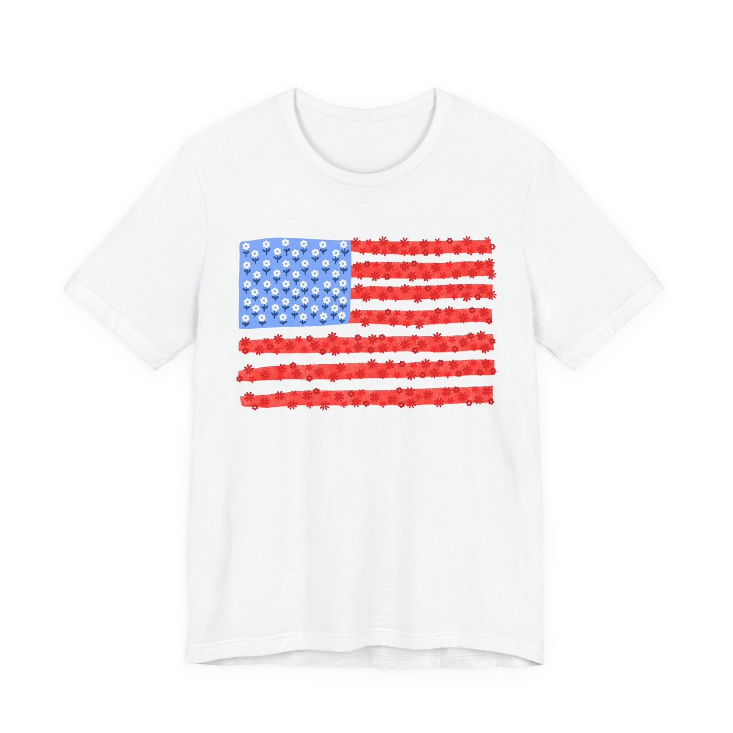Floral American Flag