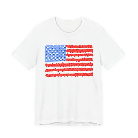 Floral American Flag