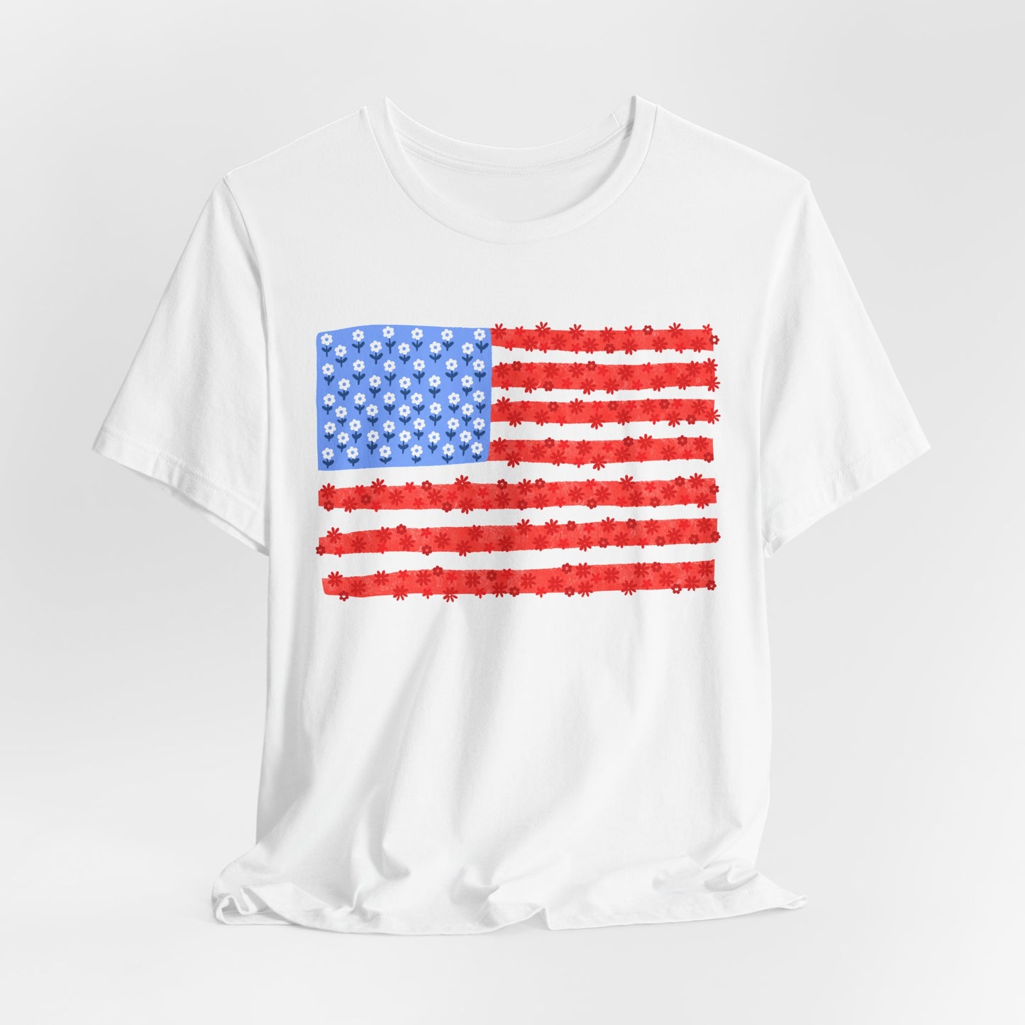 Floral American Flag