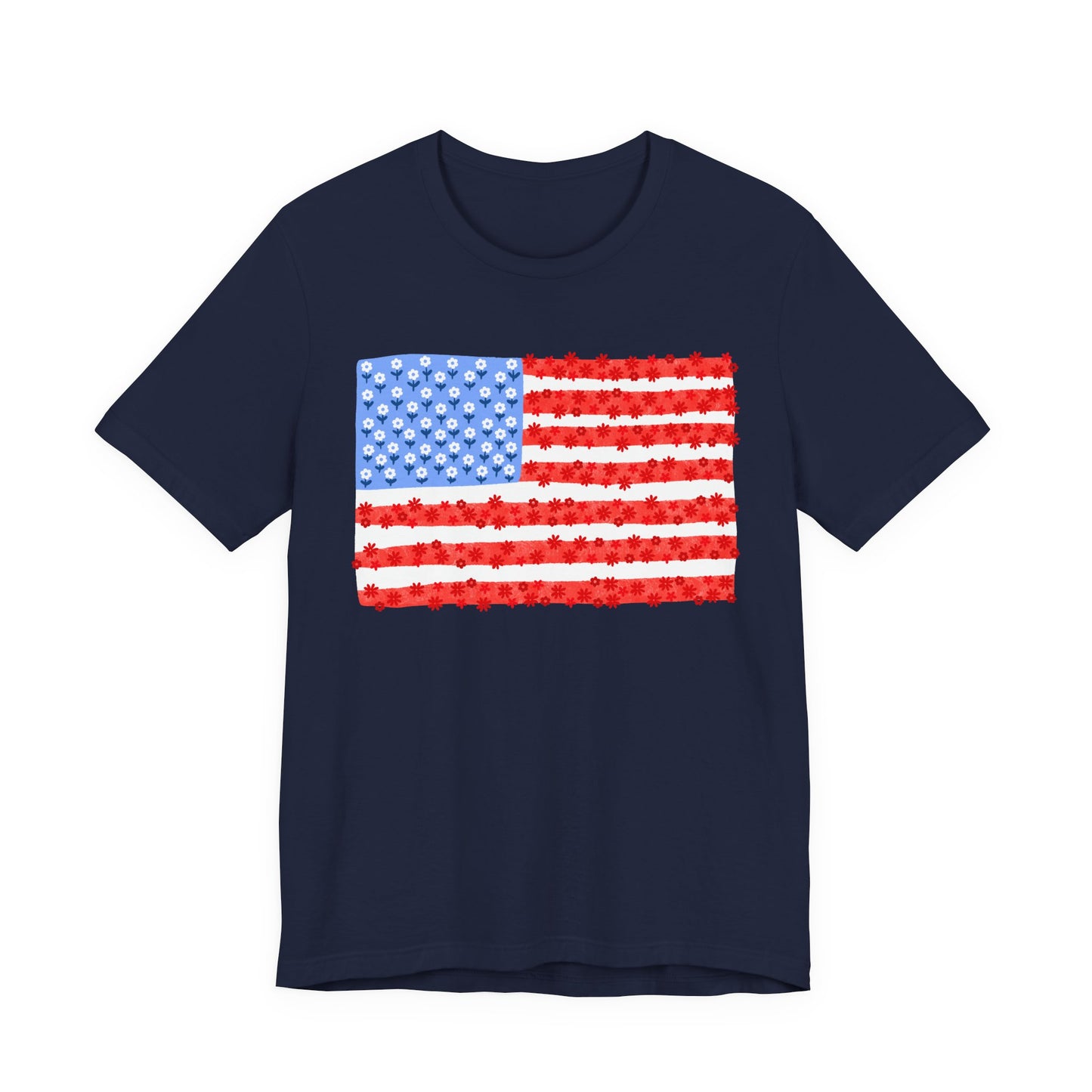 Floral American Flag